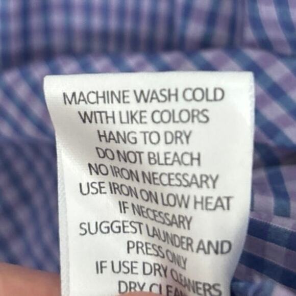 MOVE Purple Plaid Active Performance Long Sleeve Button Down Shirt Size XL - Picture 10 of 11